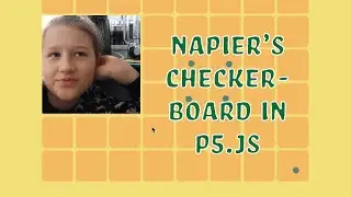 Napier's Checkerboard in p5.JS