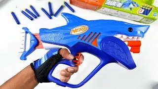 Nerf Junior Wild Sharkfire, Easy Play Dart Blaster Unboxing And Testing