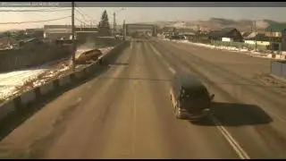 Калдина влетела в бетонное ограждение