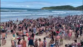 MANIFESTAÇÃO DOS VENDEDORES AMBULANTES DA PRAIA DO ROSA  IMBITUBA SC DIA 01/11/2020
