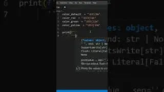 Python text color change code #shorts #youtubeshorts #python #hack #tips