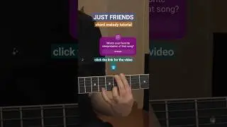 JUST FRIENDS Chord Melody Guitar Lesson 