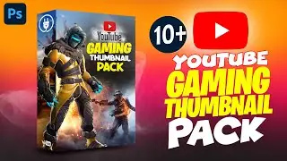 Gaming youtube thumbnail pack for | Adobe Photoshop