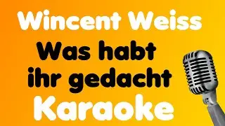 Wincent Weiss • Was habt ihr gedacht • Karaoke