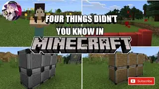 Four Things you didn't know in Minecraft - Minecraft
