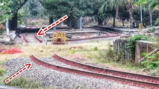 THE RAILS ARE NOT CONNECTED! What a shame!