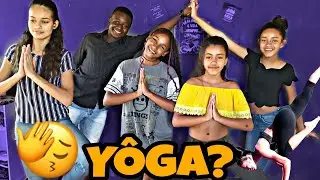 TENTANDO FAZER POSES DE YÔGA KKK (YÔGA CHALLENGE) 😂🔥