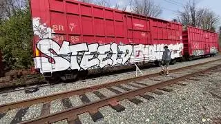 KEEP6! (instagram @killakeep ) Stompdown Killaz - Raw Train Graffiti Video