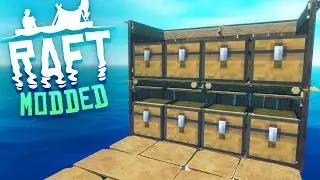 THE MINECRAFT CHEST MOD! Raft Modded Episode 2