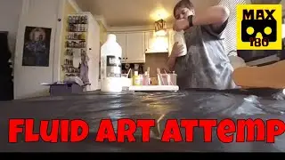 Messing about with paint (VR180 - 3D)