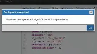 SOLUCION pgAdmin "Please set binary path for PostgreSQL Server from preferences"