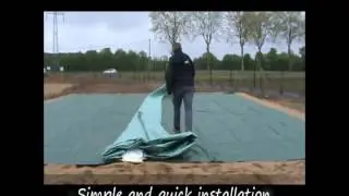Tanque flexible para agua potable.