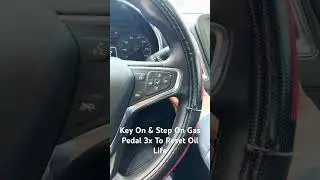 Malibu Oil Life Reset #chevrolet #chevy #chevymalibu #shorts #short #automobile #shortvideo