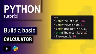 Build a simple calculator in Python | Python for Beginners