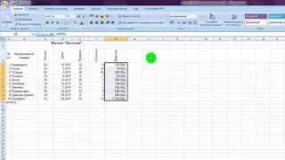 Электронная таблица Excel 2007 - Магазин школьник