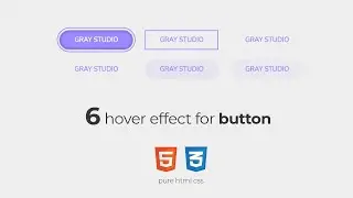 6 hover effect for button - html css