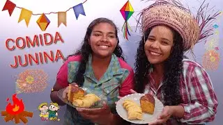 QUEM COMER MAIS RÁPIDO GANHA!!! (COMIDA JUNINA)