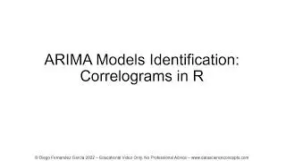 ARIMA Models Identification. Correlograms in R