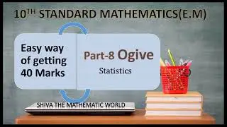 Target 40 Part 8 |Ogive graph|SSLC Maths Easy way of getting 40 marks
