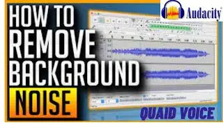 how to remove vidoe background noise by audacity