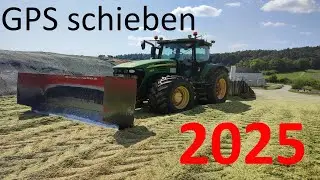 John Deere 7920 - BGA Eich - GPS schieben - Biogas Anlage - 2025 - CabView