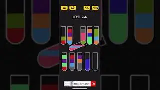 Прохождение Water Sort Puzzle level 246 👍🏻👍🏻👍🏻