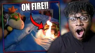 BOWSER JR. BURNS DOWN HIS HOUSE! | SML Movie: Bowser Junior Gets Jinxed Reaction!