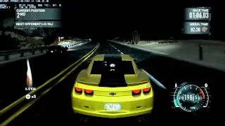 Tirando onda de Camaro Amarelo no Need For Speed The Run