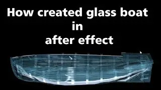 After effects tutorial making glass effect with element 3d by KrishnaEntertainment