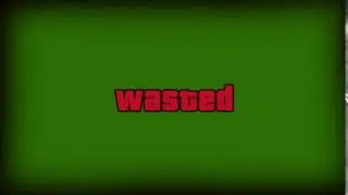 GTA5 Wasted  Green screen (chroma key)