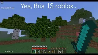 Someone literally made minecraft in roblox...