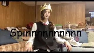 Spinning in a Chair but in Ranboo Cosplay