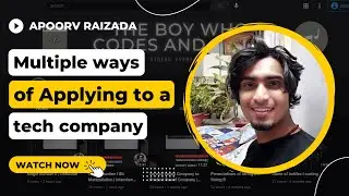 Multiple Ways of Applying in a Tech company