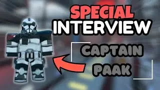 CAPTAIN PAAK INTERVIEW! 🎥 | What Makes a Great GAR Leader ? 👑 | Roblox Star Wars
