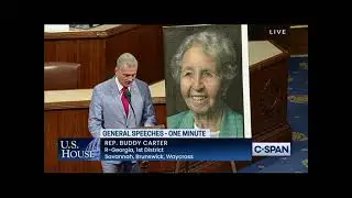 Rep. Carter Honors the Life of Sister Lourdes Sheehan