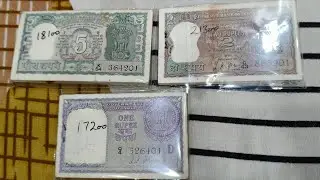 Buy Rare 1 Rupee Note 1957 Packet| 2 Rupees Diamond Note Packet| 5 Rupees Deer Packet Value
