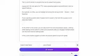 Text-to-Speech Example