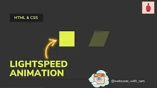 LightSpeed Animation using html and css🧡
