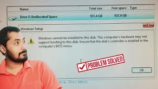 Windows Cannot Be Installed To This Disk This Computer Hardware May Not Support Booting To This Disk