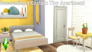 decorating a custom tiny apartment in the sims 4