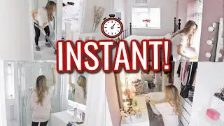 INSTANT BEDROOM CLEANING MOTIVATION // SUPER QUICK BEDROOM CLEAN WITH ME