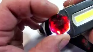 Sawing a GARNET Almandin stone