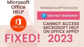 Help Function Not Working in Microsoft Office Applications! #fixed #office365 #2023 #new