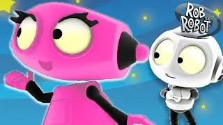 Rob Only Has a Great Day if TK Looks at Him 🎀 | 🤖 Rob The Robot 🤖 | Preschool Learning