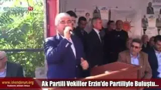 Erzin’de Ak Parti Vekilleri Partililerle Buluştu
