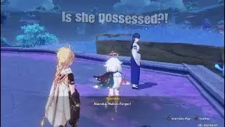 Tsuyuko possessed by Aberaku?! (probably glitch) [Genshin Impact]