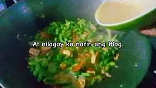 Ginisang ampalaya with tokwa.
