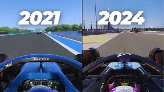 Evolution of Alpine in F1 Games (2021-2024)