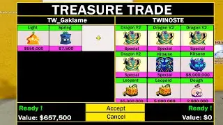 JE TRADE QUE DES FRUITS MYTHIQUE (cette record est impossible)  Blox Fruit | Sub2Twinoste | FR