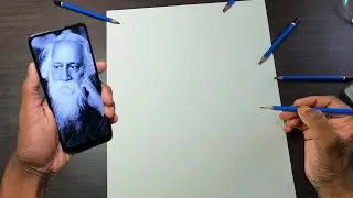 How to Draw Rabindranath Tagore Step by Step